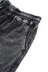 Acid Washed Black Lounge Ensemble with Shorts from MsDressly