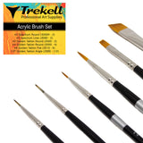 Trekell Acrylic Brush Set - Professional Artist Brushes from Trekell Art Supplies
