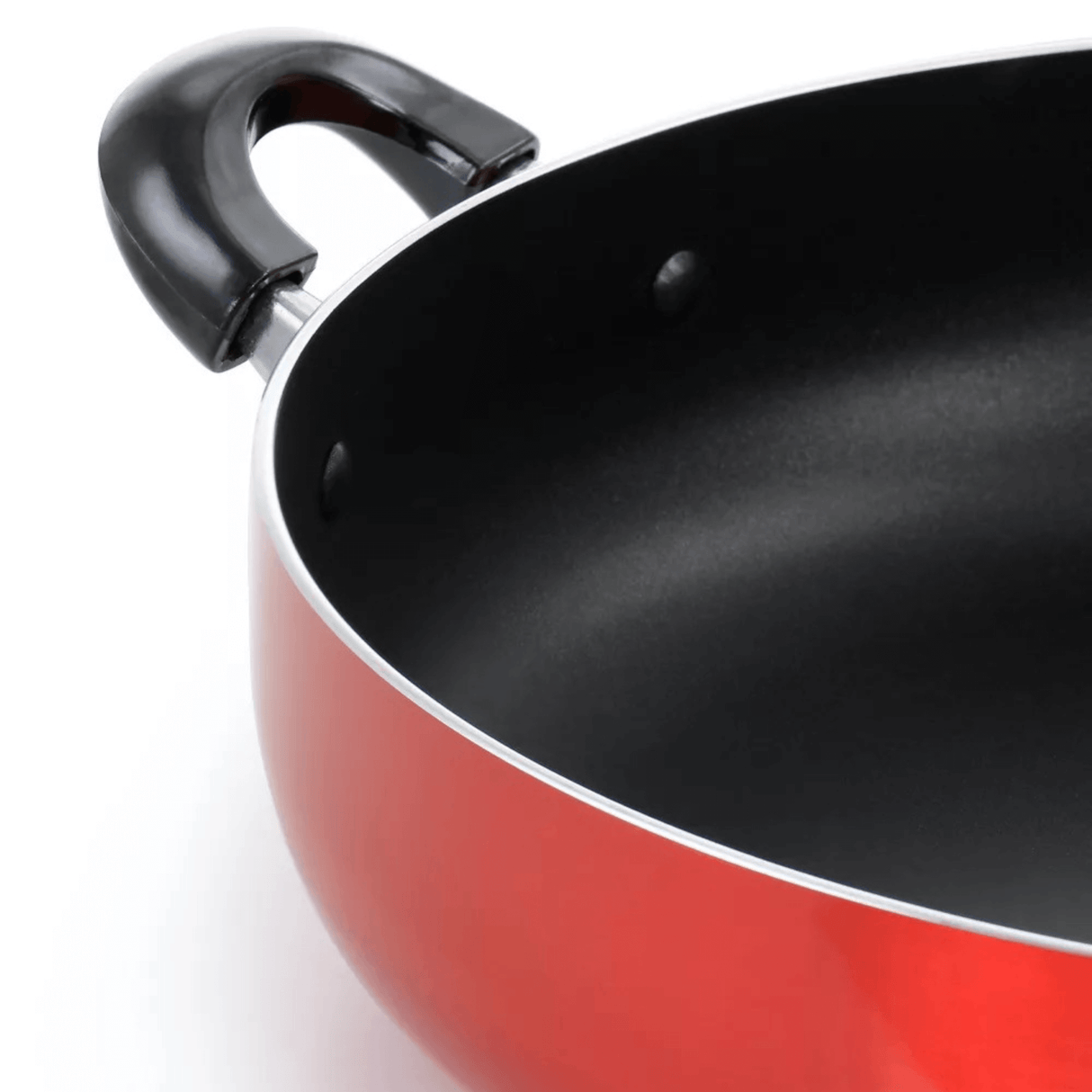 Better Chef 14" Aluminum Non-Stick Metallic Red Deep Fryer with Glass Lid from Jupiter Gear Home