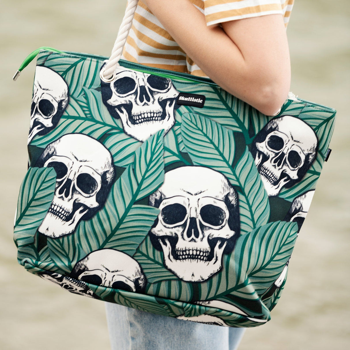 Tropic Skulls Shoulder Beach Bag From Zapps Clothing