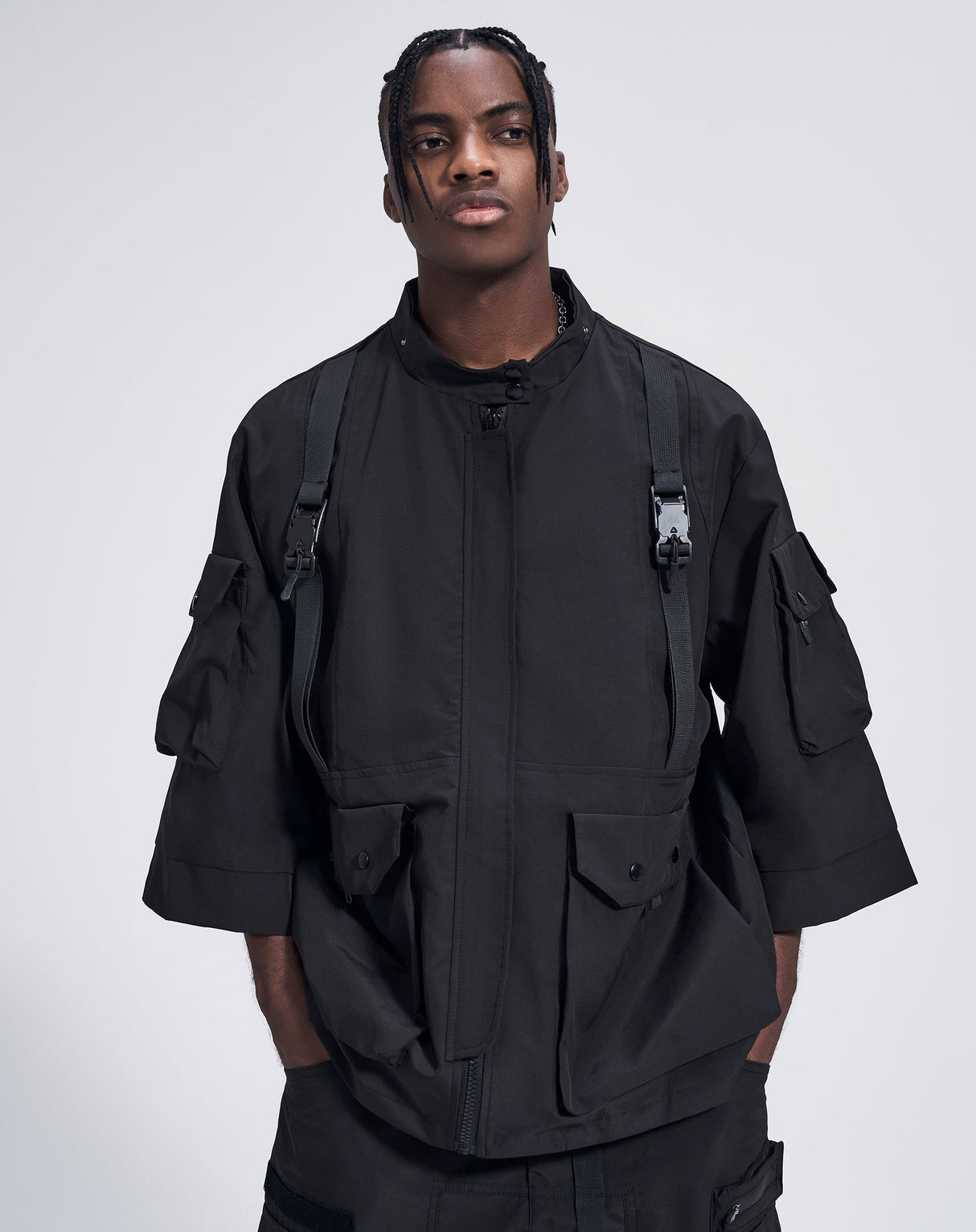 IBJ169 Paratrooper Short Sleeves Jacket from Niepce Inc