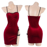 Ada Wong Resident Evil Cosplay Red Dress – Lace Cheongsam From Kawaii Stop