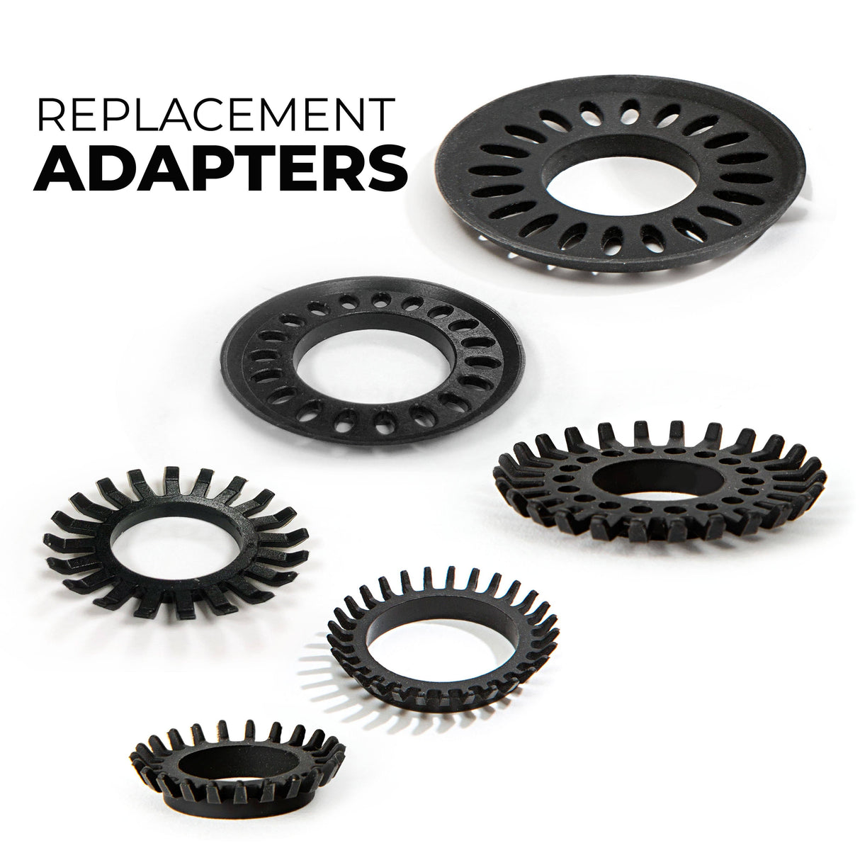 Replacement Adapters Pack for TubShroom Ultra and SinkShroom Ultra from TubShroom.com