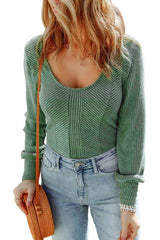 Autumn Green Knit Top from MsDressly