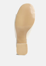 Addie Block Heel Slip On Sandals from London Rag International