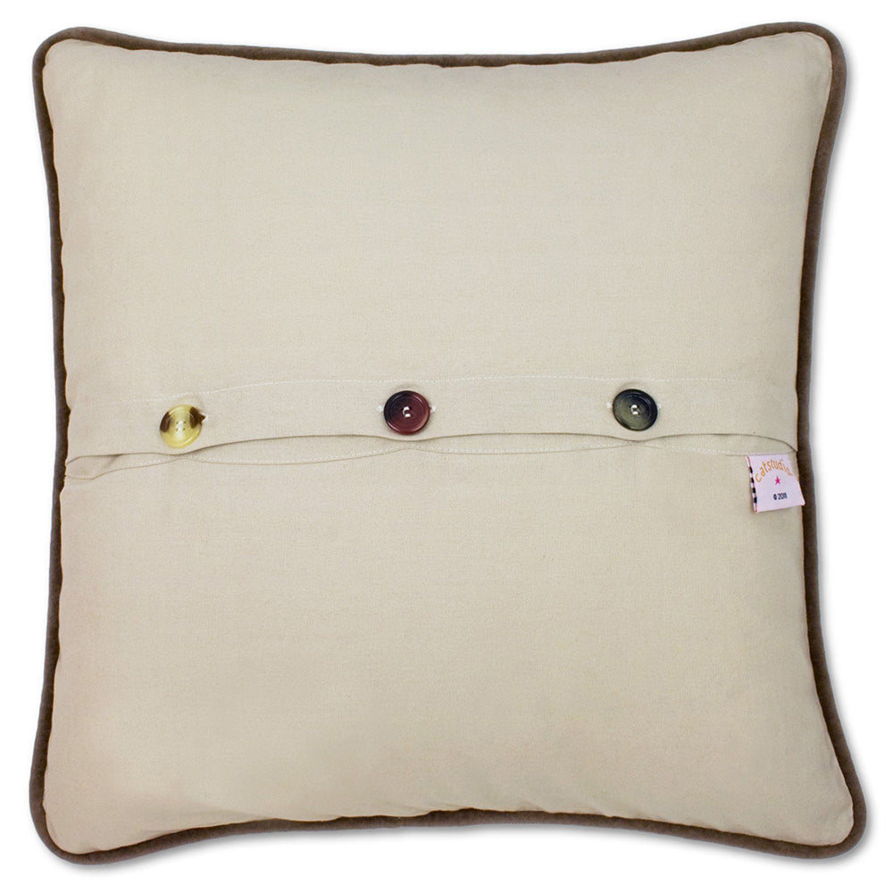 Adirondacks Hand-Embroidered Pillow from Quirks!