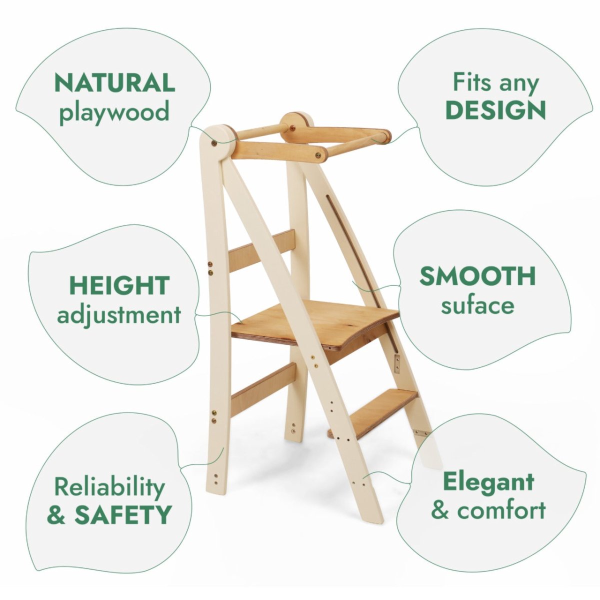 Adjustable learning tower - Kids Step Stool from Goodevas