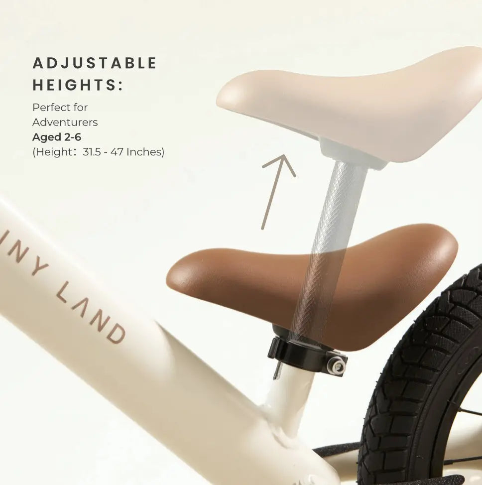 Tiny Land® Balance Bike - Milky White From Tiny Land