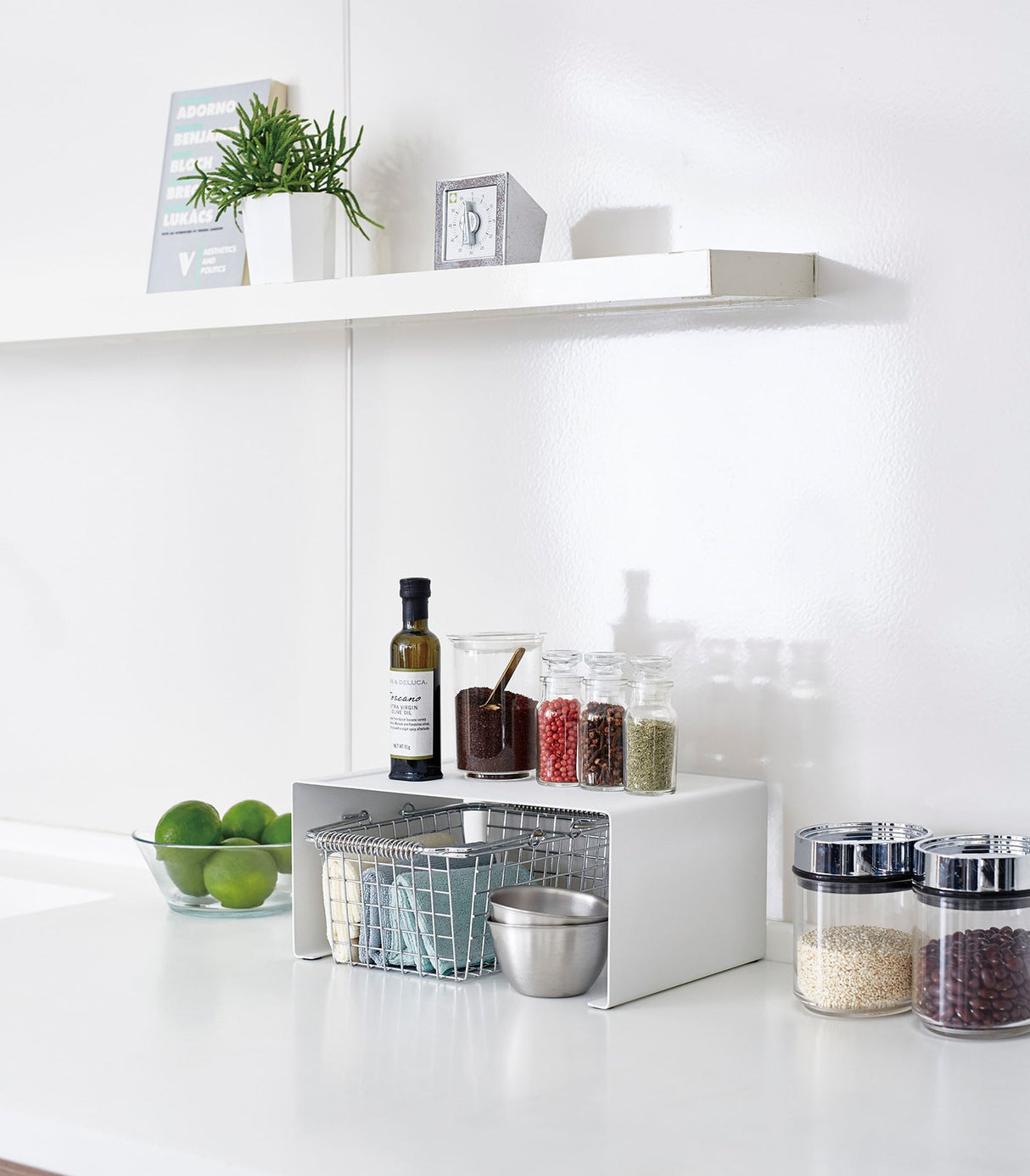 Stackable Countertop Shelf - Two Sizes - Steel from Yamazaki Home