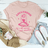 Adulthood It's All Swings And Stumbles Tee From Peachy Sunday