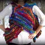 Adventure Cardi  Knitted Vest Pattern from Darn Good Yarn