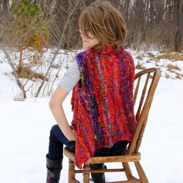 Adventure Cardi  Knitted Vest Pattern from Darn Good Yarn