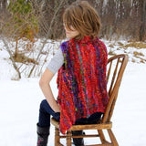 Adventure Cardi  Knitted Vest Pattern from Darn Good Yarn