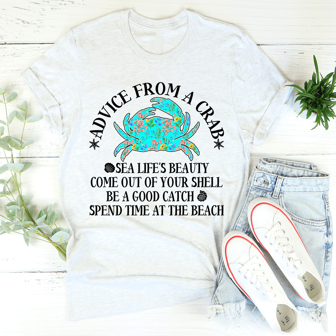 Advice From A Crab Tee From Peachy Sunday