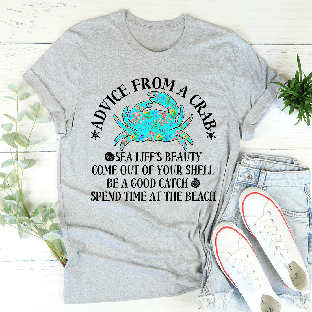 Advice From A Crab Tee From Peachy Sunday