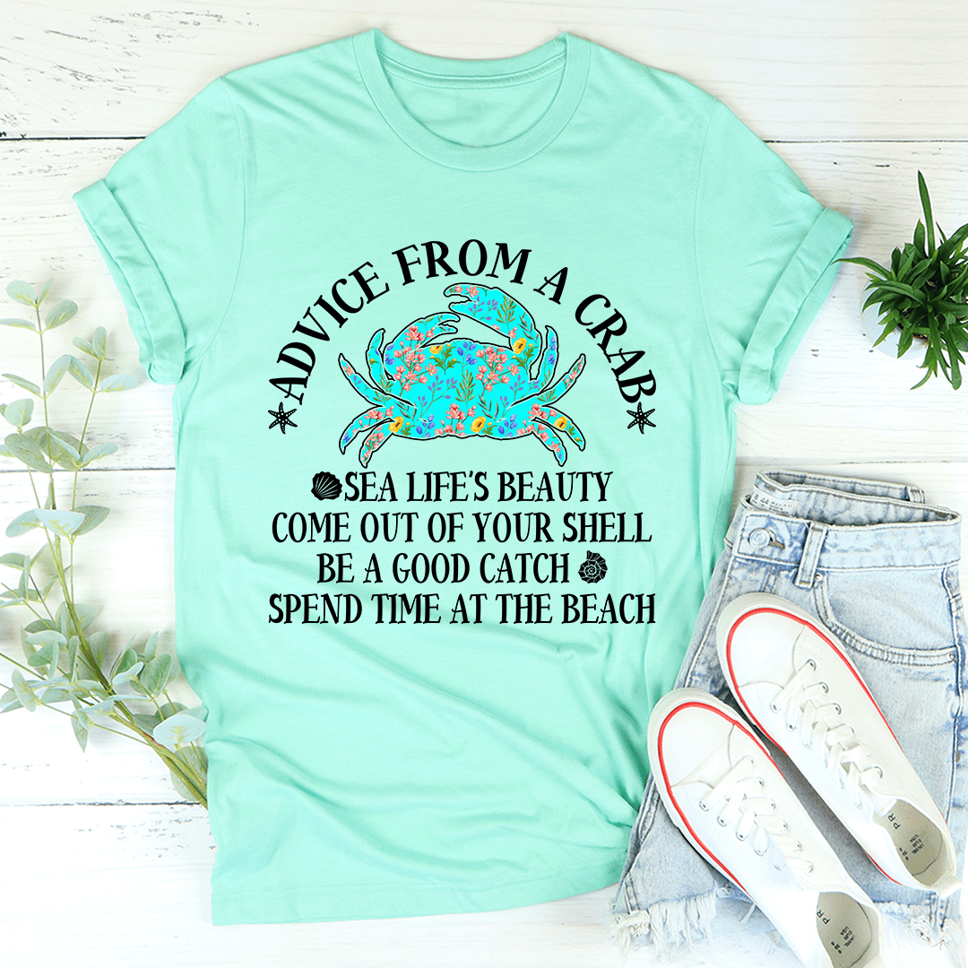 Advice From A Crab Tee From Peachy Sunday