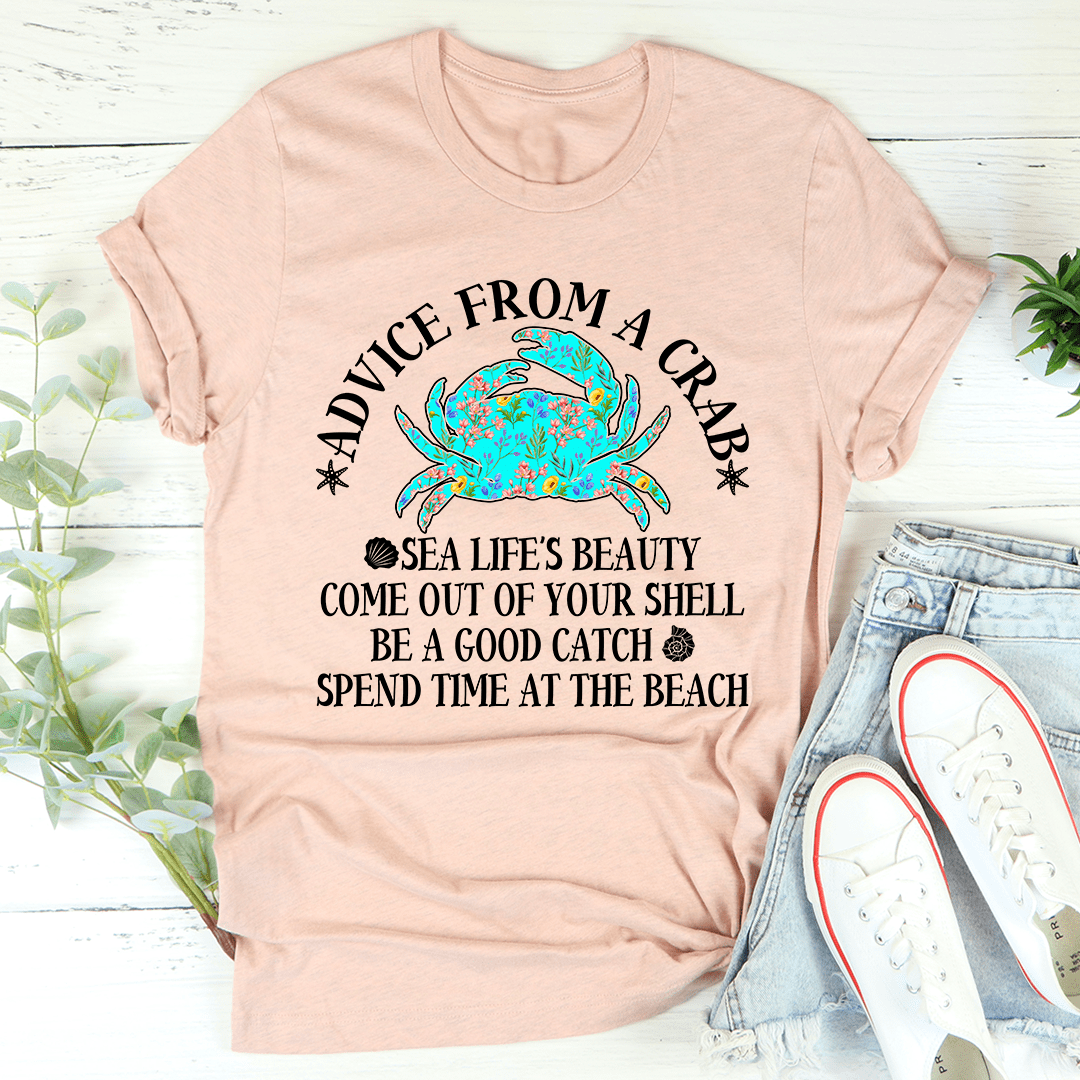 Advice From A Crab Tee From Peachy Sunday