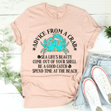 Advice From A Crab Tee From Peachy Sunday