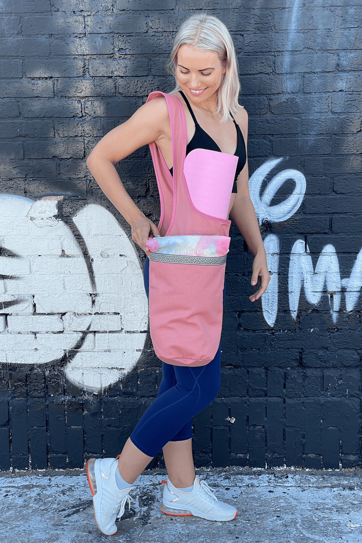 JupiterGear Yoga Mat Carrying Tote Bag with Large Pockets from Jupiter Gear