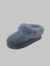 WILD DIVA Embellished Faux Fur Platform Booties in Grey from My Pampered Life Seattle