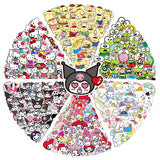50pcs Sanrio Cartoon Stickers - Hello Kitty, Kuromi, My Melody from Kawaii Stop