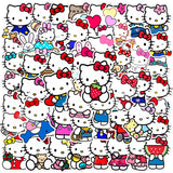 50pcs Sanrio Cartoon Stickers - Hello Kitty, Kuromi, My Melody from Kawaii Stop