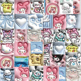 50pcs Sanrio Cartoon Stickers - Hello Kitty, Kuromi, My Melody from Kawaii Stop