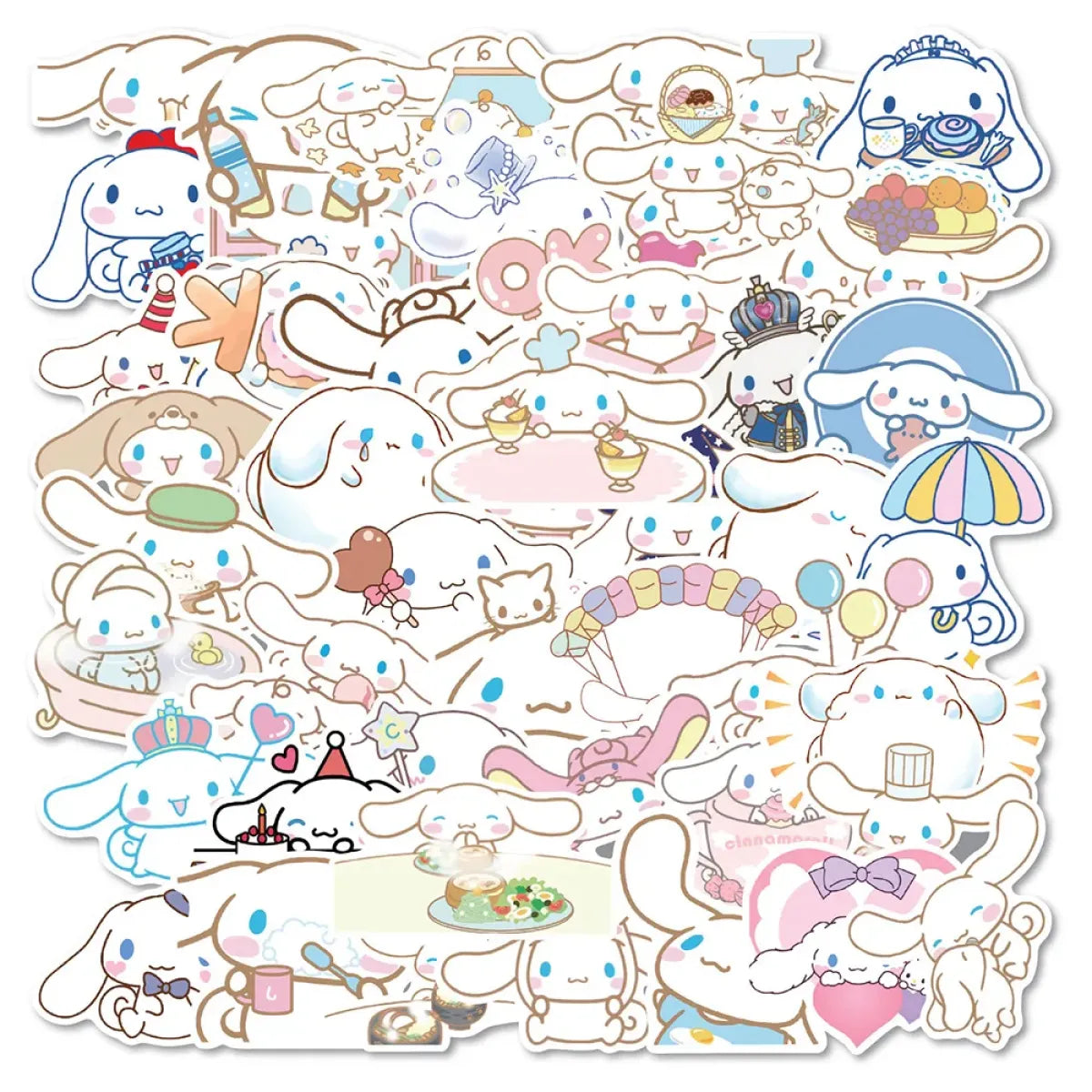 50pcs Sanrio Cartoon Stickers - Hello Kitty, Kuromi, My Melody from Kawaii Stop