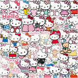 50pcs Sanrio Cartoon Stickers - Hello Kitty, Kuromi, My Melody from Kawaii Stop