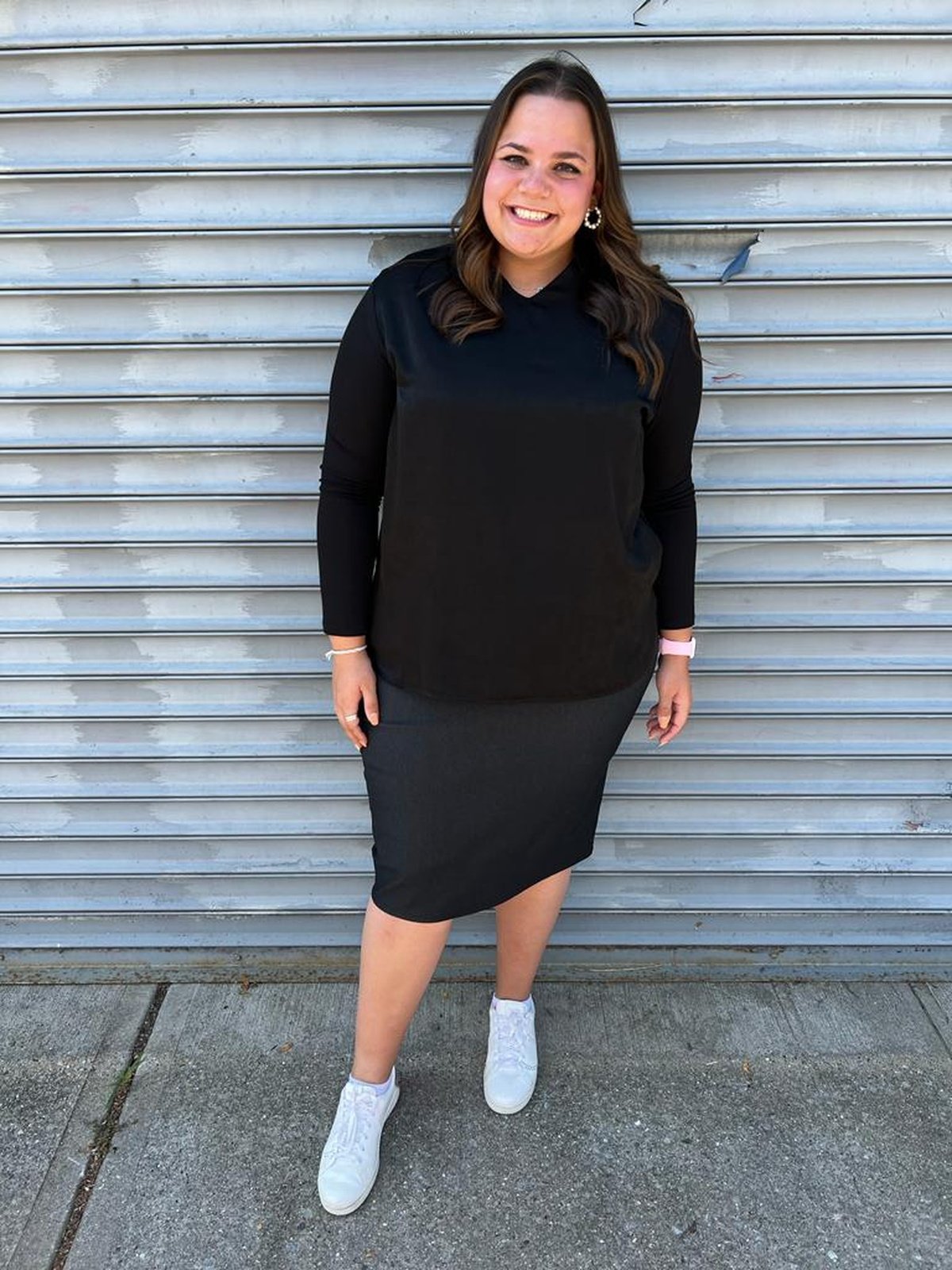 Not So Denim Skirt From Drama NYC Plus