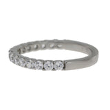 Cubic Zirconium Wedding Band Ring Sterling Silver from Bids.com