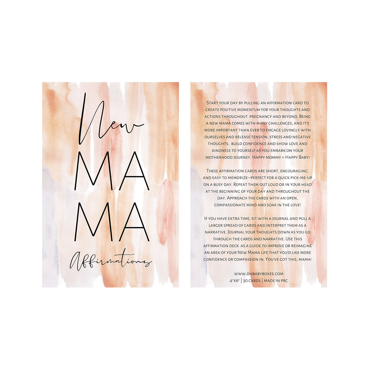Pregnancy Affirmation Cards From The Spoiled Mama