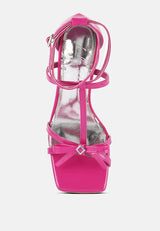 Affluence Jeweled High Heel Sandals from London Rag International