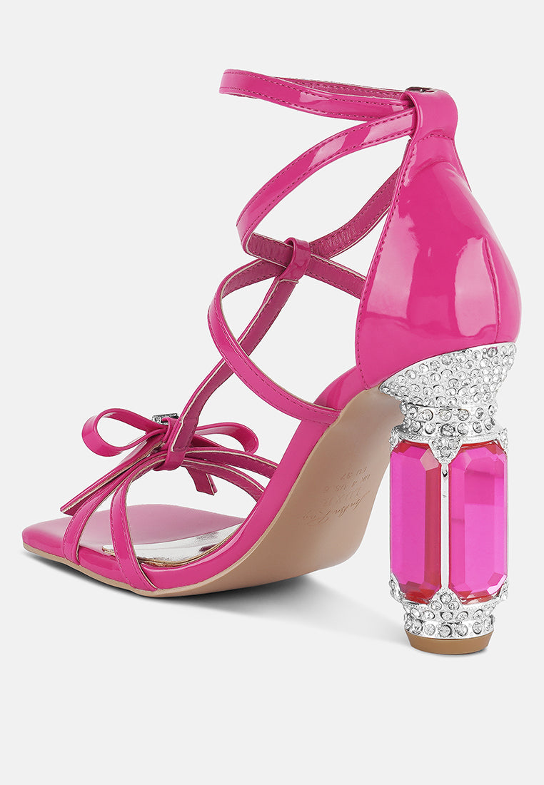 Affluence Jeweled High Heel Sandals from London Rag International