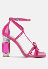 Affluence Jeweled High Heel Sandals from London Rag International