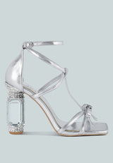 Affluence Jeweled High Heel Sandals from London Rag International