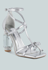 Affluence Jeweled High Heel Sandals from London Rag International