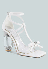 Affluence Jeweled High Heel Sandals from London Rag International