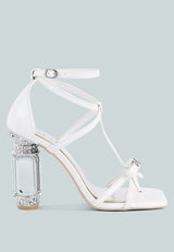 Affluence Jeweled High Heel Sandals from London Rag International
