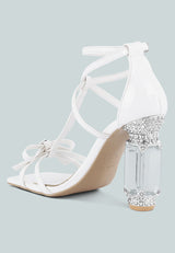 Affluence Jeweled High Heel Sandals from London Rag International