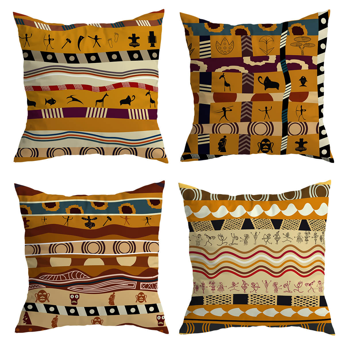 African Pattern Cushion Covers from Moderny
