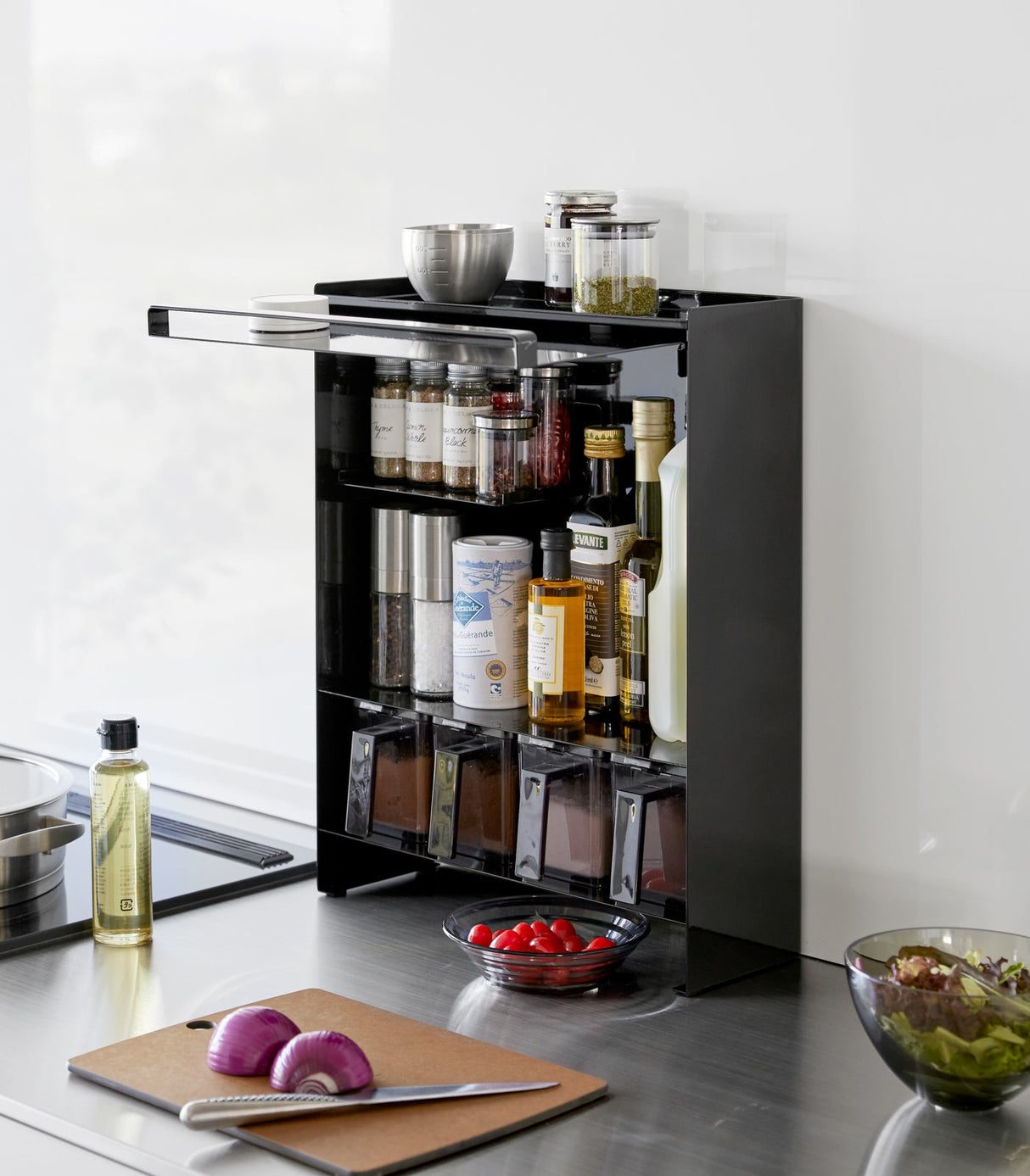 Concealable Spice Rack - Steel from Yamazaki Home