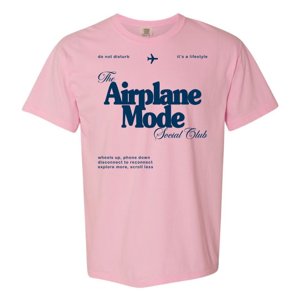 'Airplane Mode Social Club' T-Shirt from United Monograms
