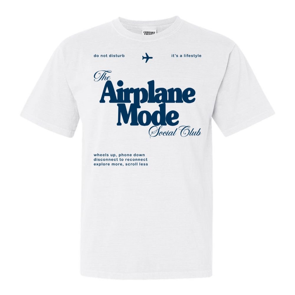 'Airplane Mode Social Club' T-Shirt from United Monograms