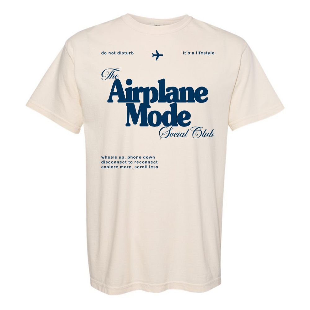 'Airplane Mode Social Club' T-Shirt from United Monograms