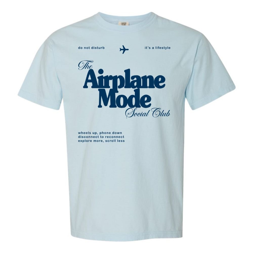 'Airplane Mode Social Club' T-Shirt from United Monograms