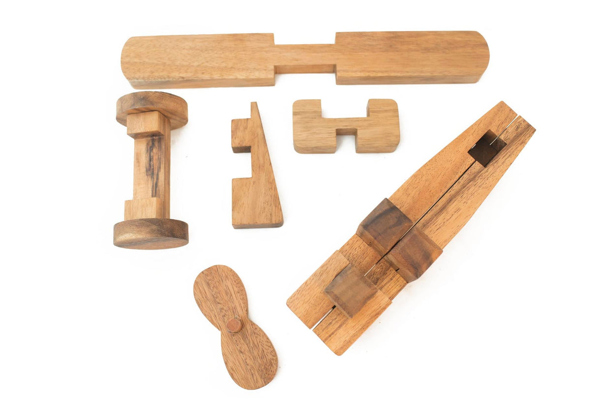 3D Wooden Construction Airplane Puzzle For Kids from Kubiya Games