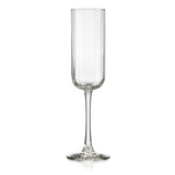 Libbey Paneled Champagne Flute Glasses, 7.5-ounce, Set of 4 from Libbey