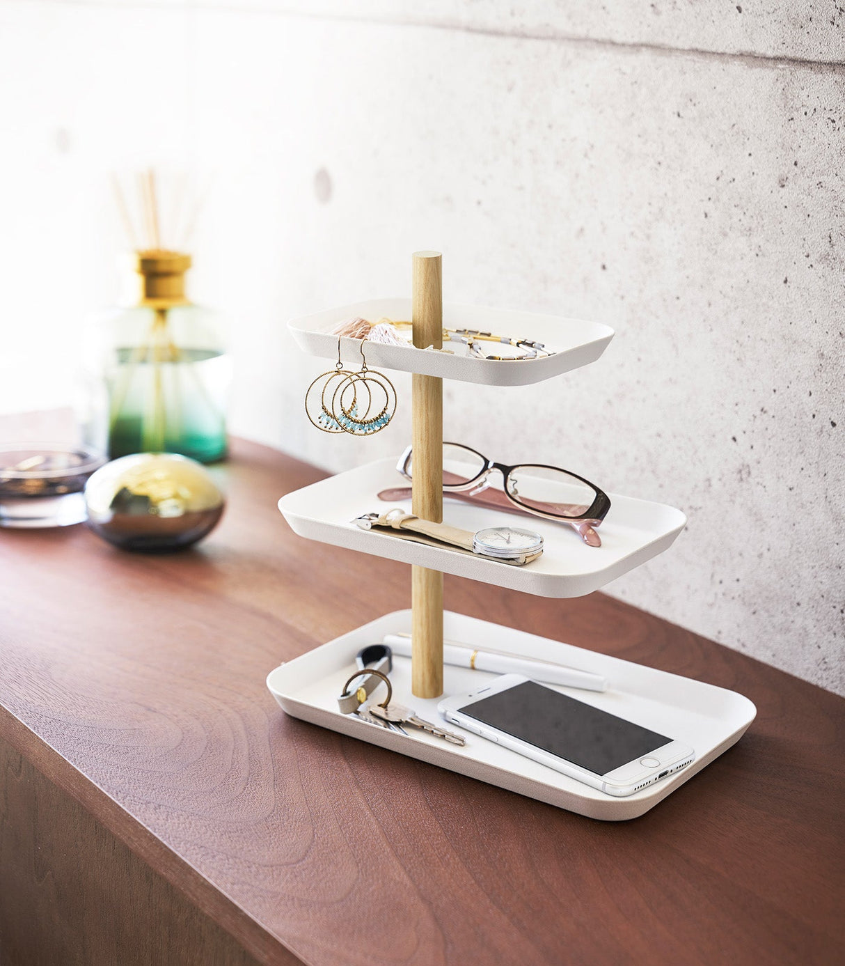 Three-Tier Accessory Tray - Steel from Yamazaki Home