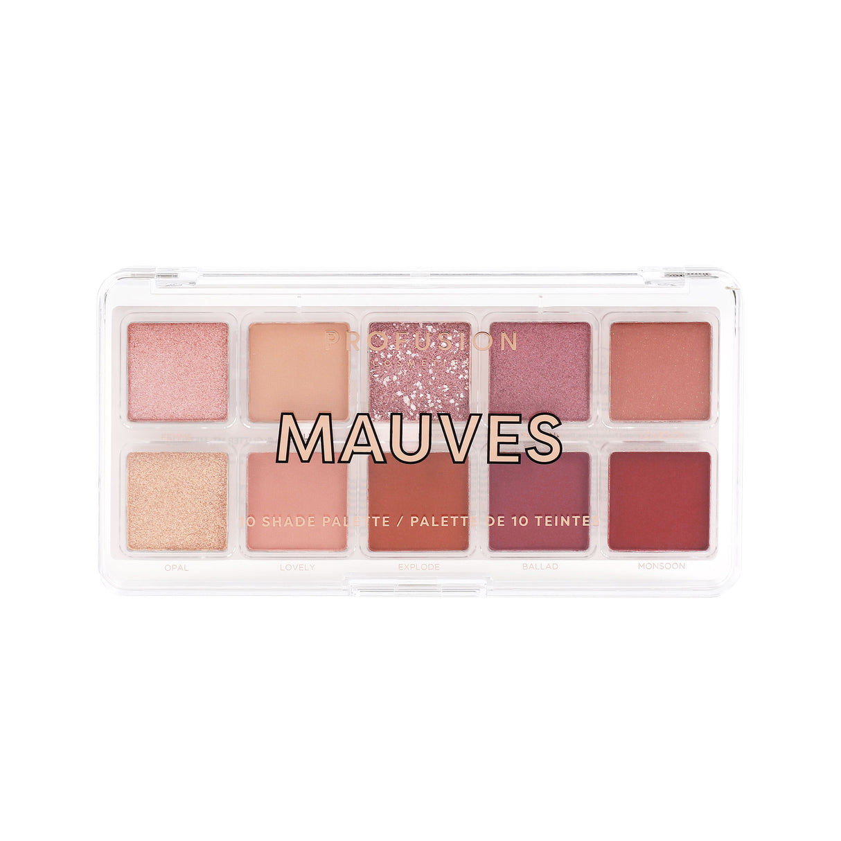 Essentials 10 Shade Palette – Mauves from Profusion Cosmetics